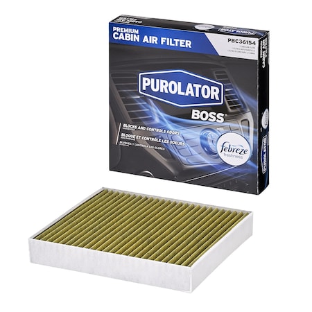 Purolator Purolator PBC36154 PurolatorBOSS Premium Cabin Air Filter w Febreze PBC36154